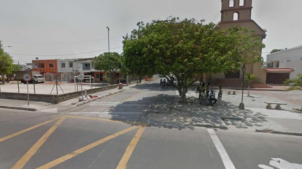 Lugar donde interceptaron a la mujer en el barrio San Felipe.