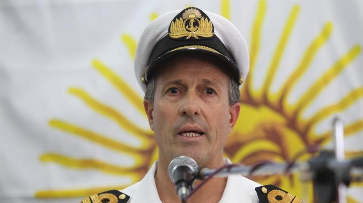 El portavoz de la Armada argentina, Enrique Balbi.