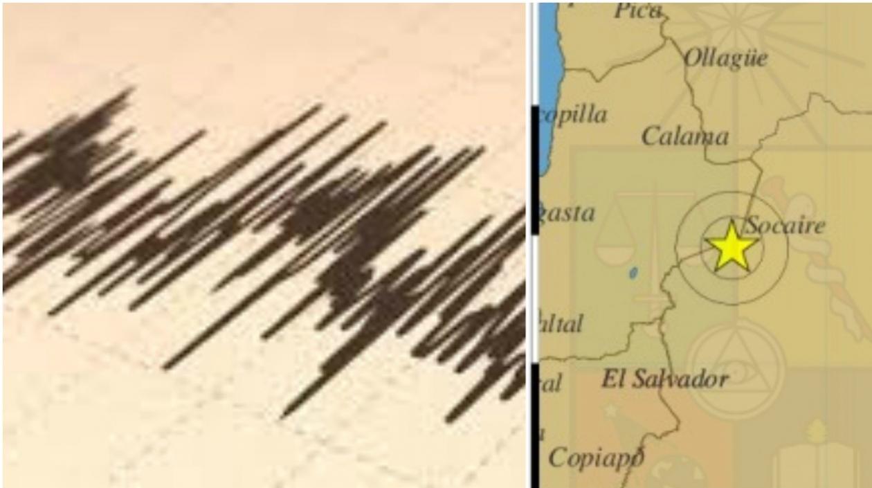 El sismo ocurrió esta tarde, según el Centro de Sismología en Chile.