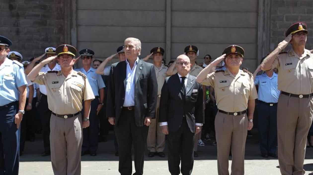 Los ministros de Defensa de Argentina, Óscar Aguad, y de Exteriores y Culto, Jorge Faurie.