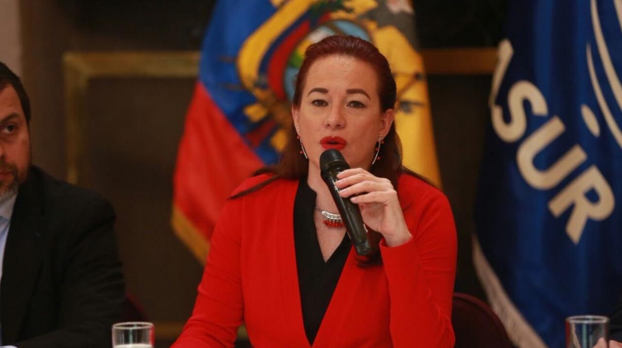 La ministra ecuatoriana de Relaciones Exteriores y Movilidad Humana, María Fernanda Espinosa.