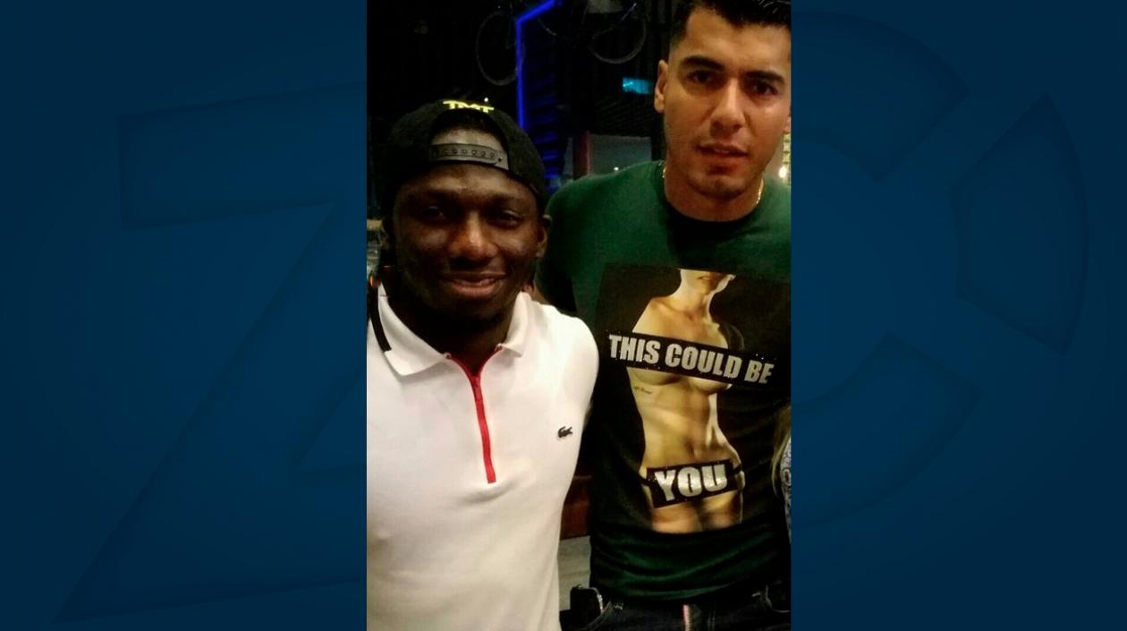 Yimmi Chará y Jefferson Duque, amigos y compañeros en sus pasos por Atlético Nacional.