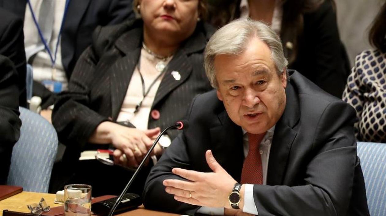 Antonio Guterres, Secretario General de la ONU.