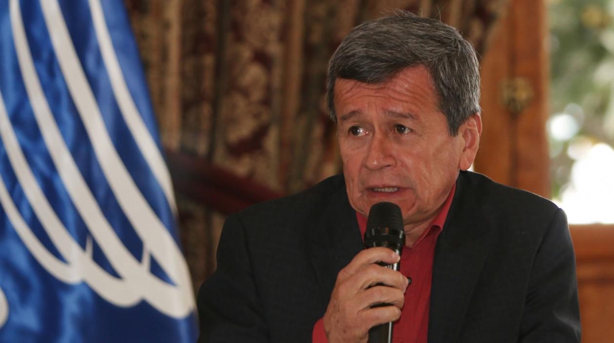 El jefe negociador del ELN ante el Gobierno colombiano, Pablo Beltrán.