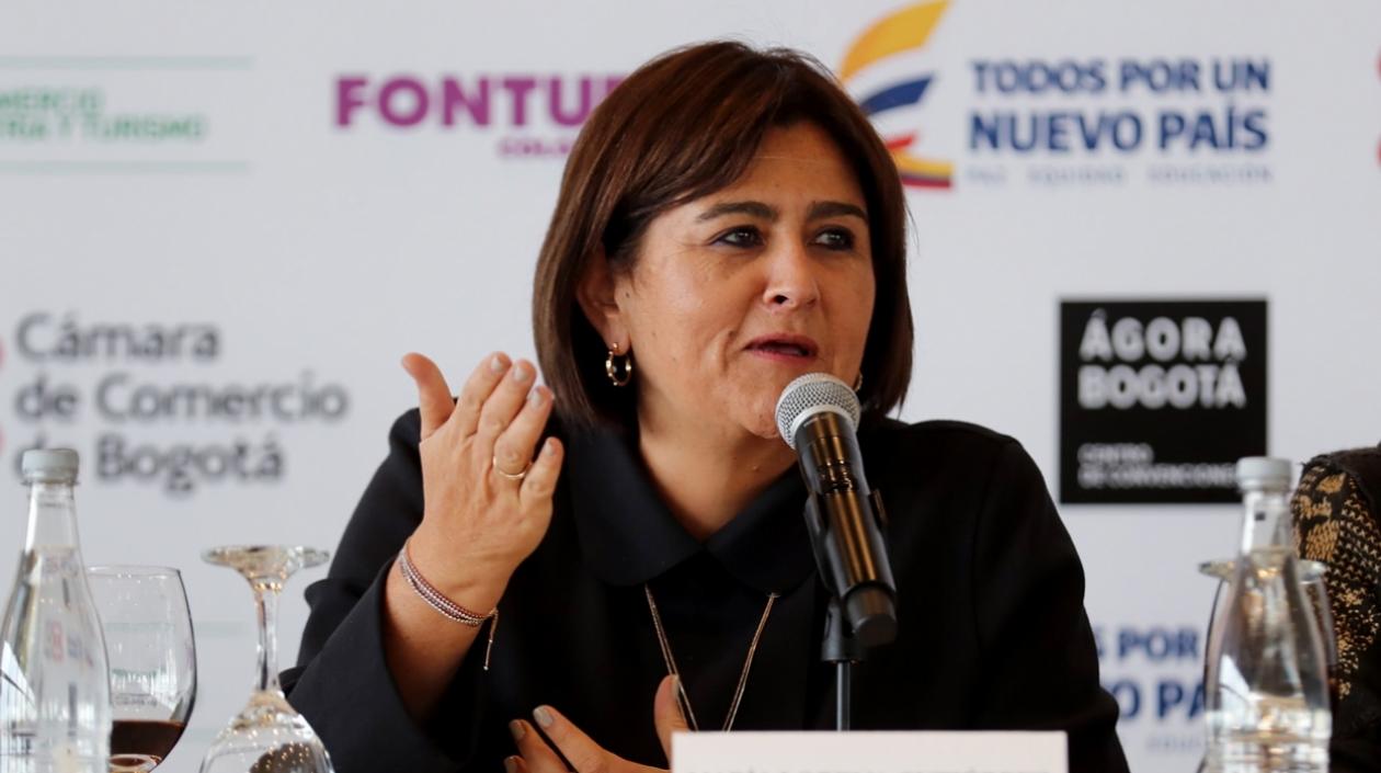 María Lorena Gutiérrez, ministra de Comercio.