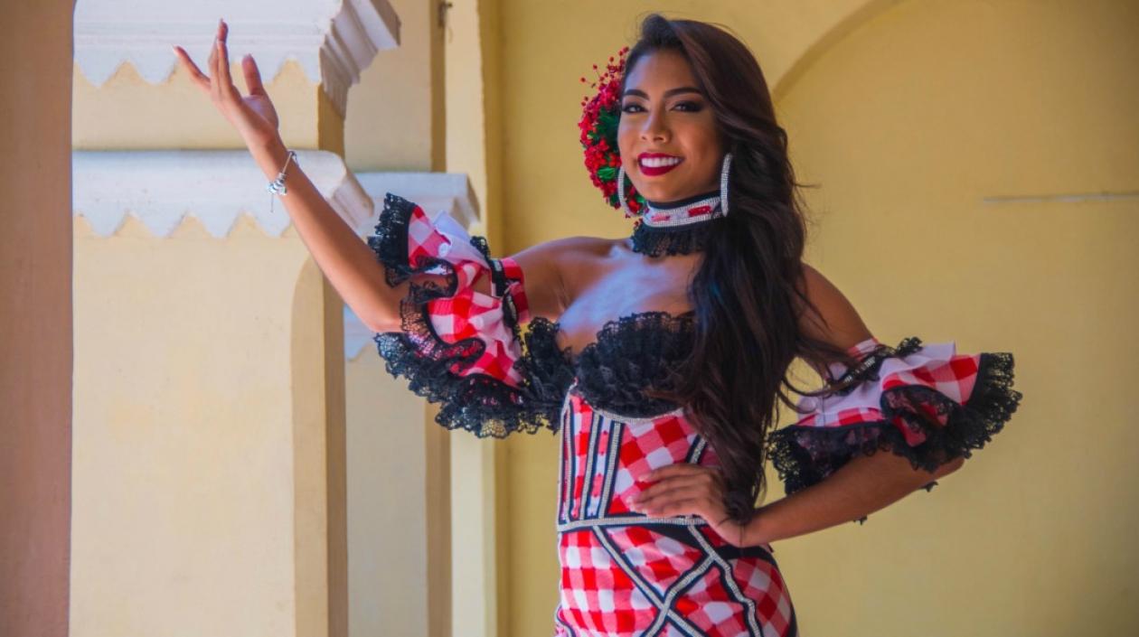 María José Romo, reina del Carnaval de Soledad 2018.