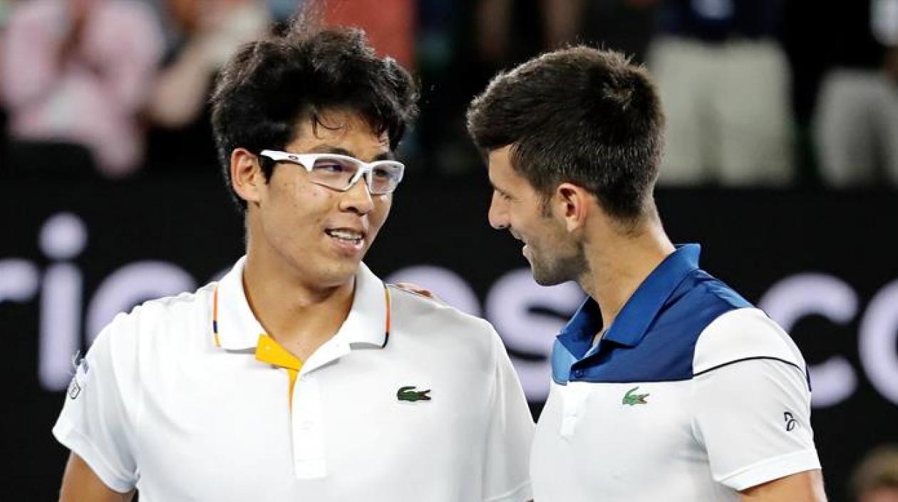 Djokovic reconoció la superioridad de Chung.