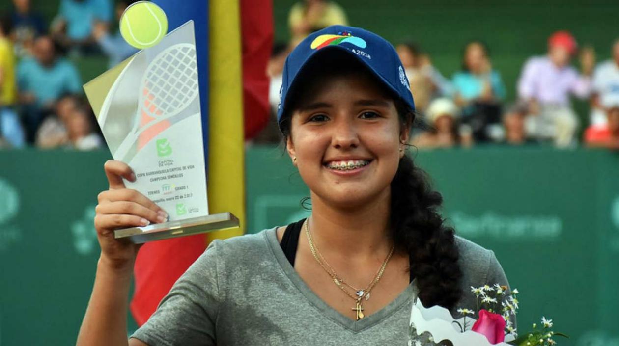 María Camila Osorio, ganadora de la edición 2017 del Mundial Juvenil de Tenis. 