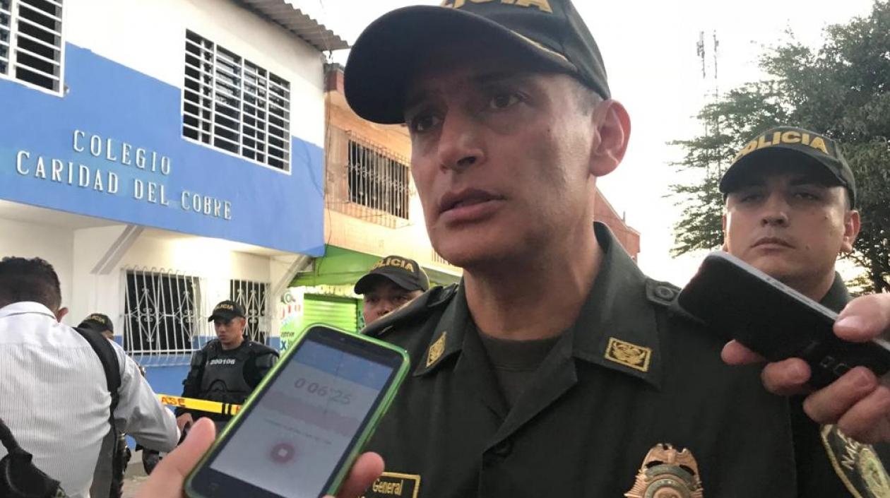 Brigadier general Mariano Botero Coy, comandante de Policía Metropolitana de Barranquilla.