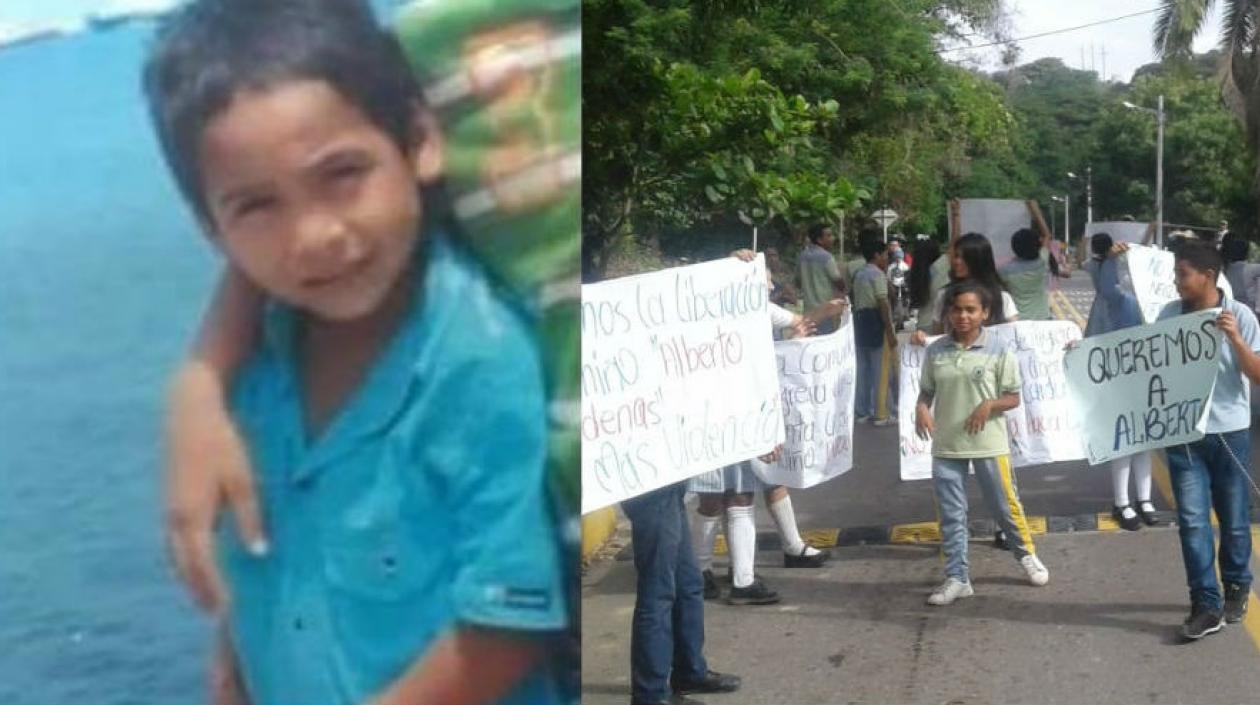 Alberto Cardona Sanguino, menor de 6 años,  desaparecido en Santa Marta.