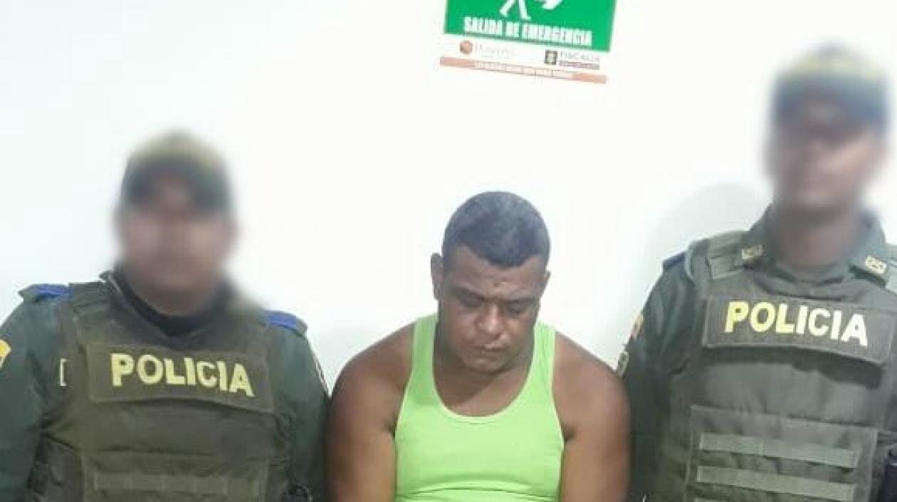 Gerardo Rafael Borrero Díaz, capturado por homicidio.