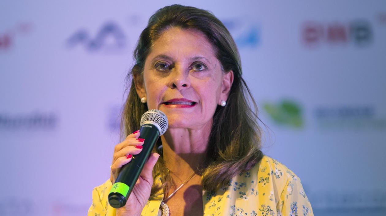 La vicepresidenta de Colombia, Marta Lucía Ramírez