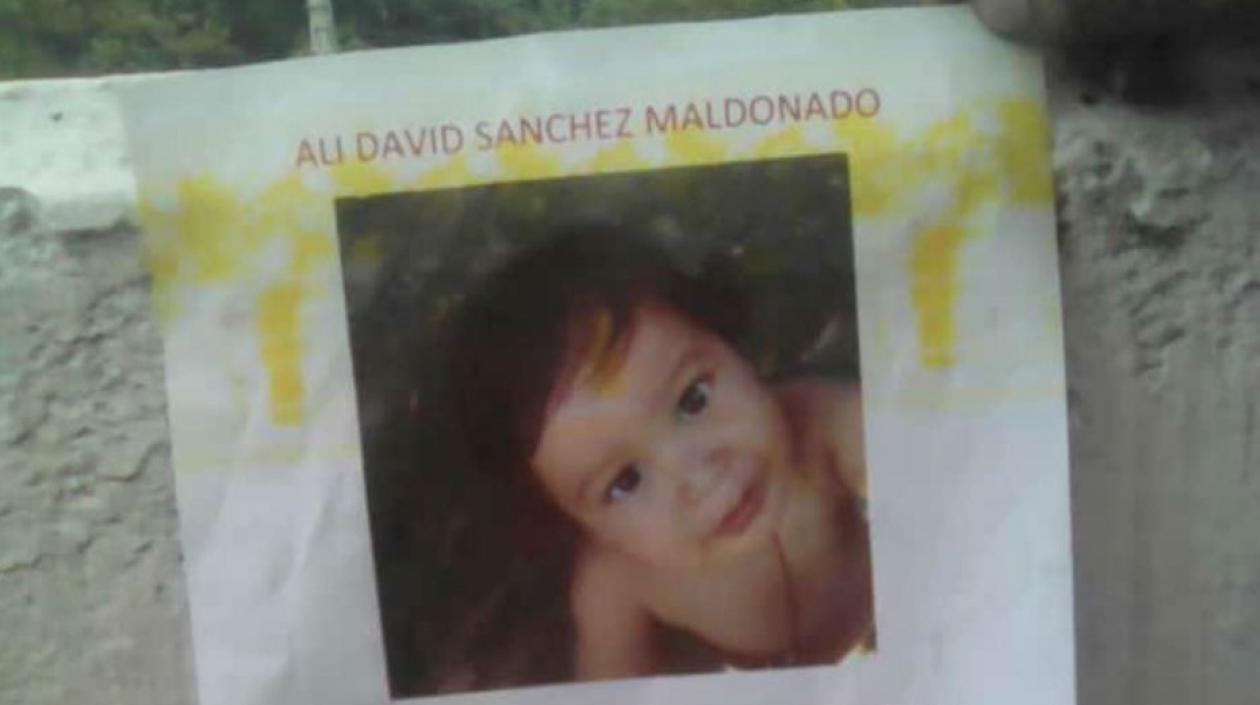 Ali David Sánchez Maldonado, niño raptado.