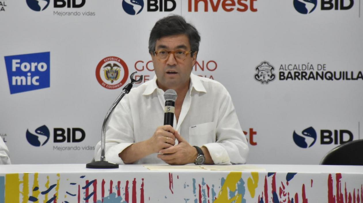El presidente del BID, Luis Alberto Moreno. 