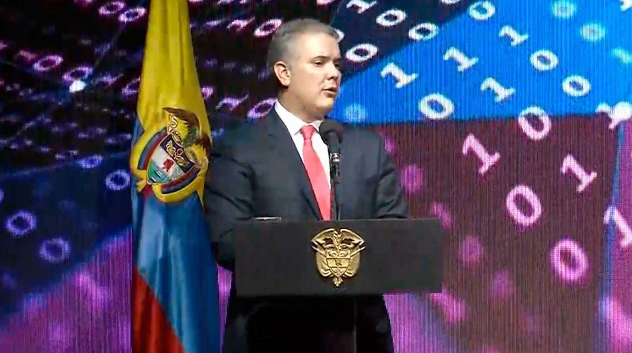 El presidente de Colombia Iván Duque.