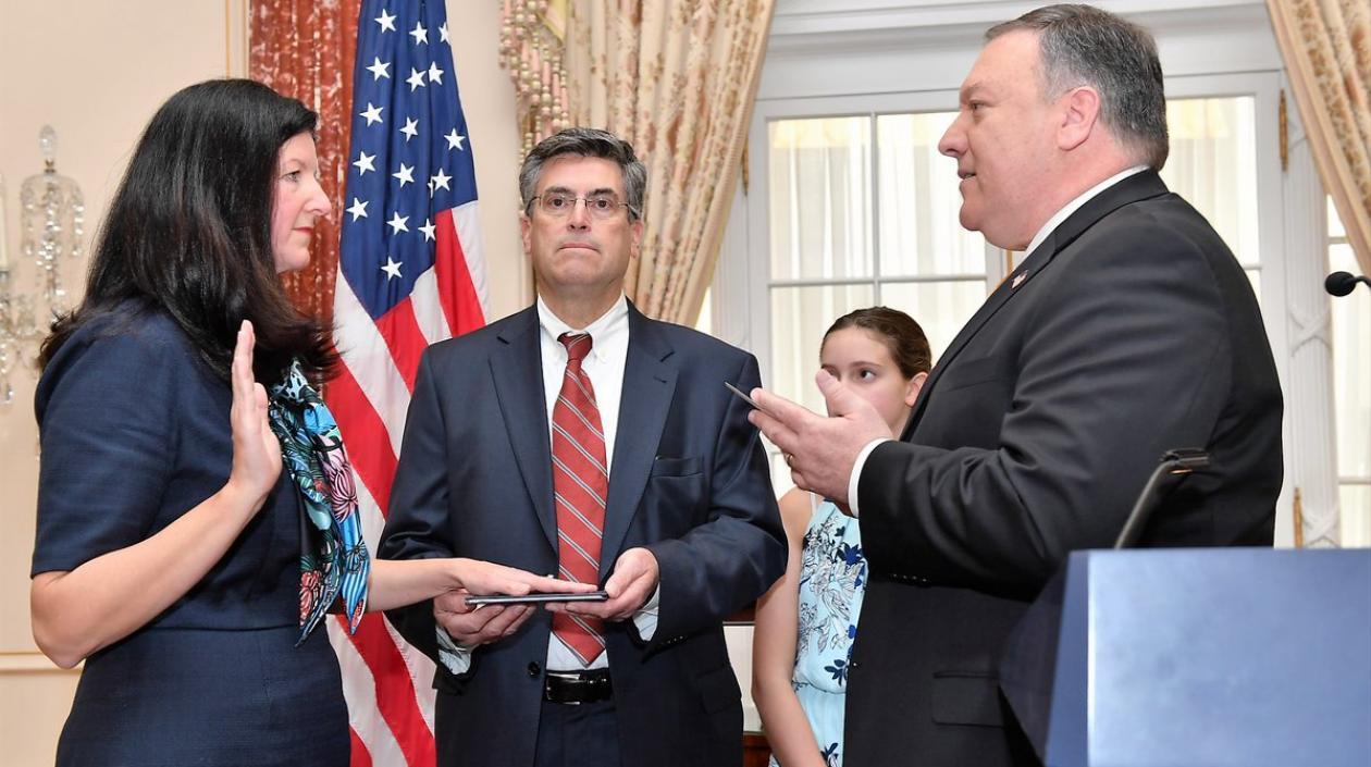 Ante el secretario de Estado de EE.UU., Mike Pompeo se posesionó Kimberly Breier como secretaria adjunta de Estado de EE.UU. para Latinoamérica y el Caribe.
