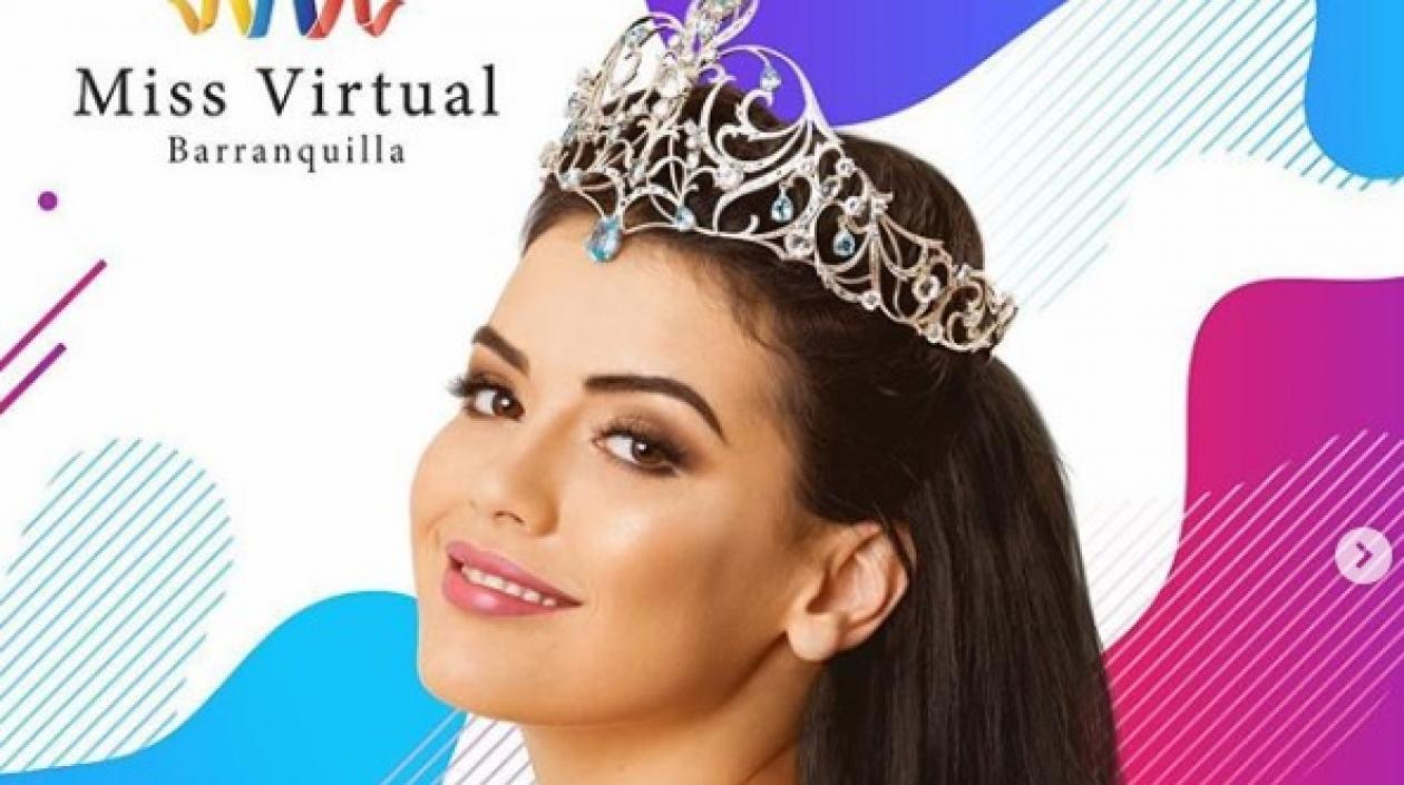 Imagen del concurso Miss Virtual Barranquilla.