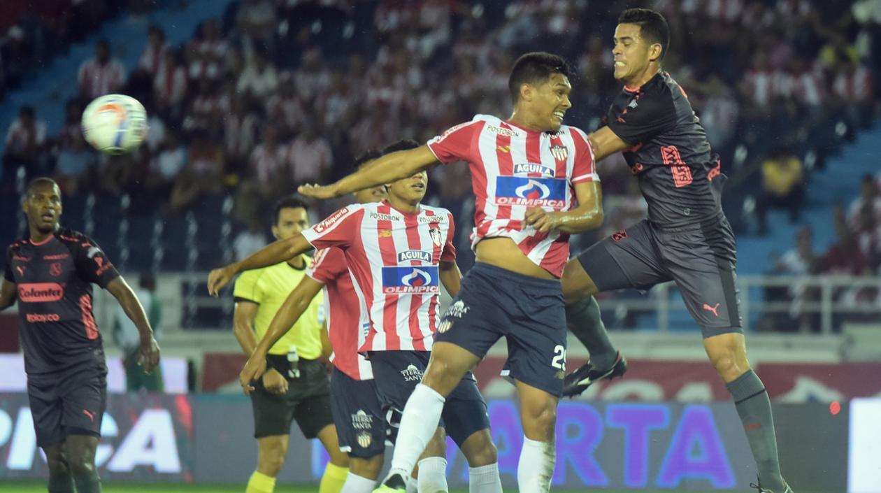 Imagen del último partido entre Junior y Medellín.