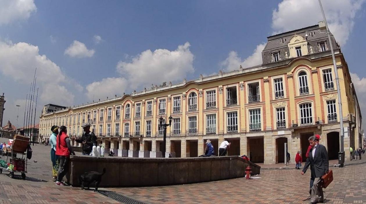Plaza de Bolívar palacio de la Alcaldía de Bogotá.
