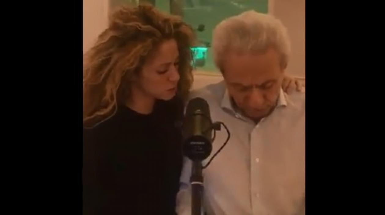 Shakira junto a su padre William Mebarak.