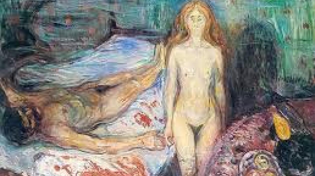 "La muerte de Marat", obra de Edvard Munch.