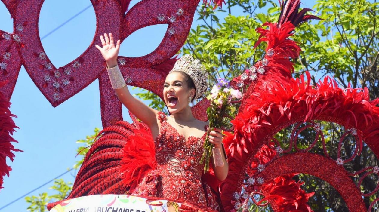 Valeria Abuchaibe, Reina del Carnaval de Barranquilla 2018.