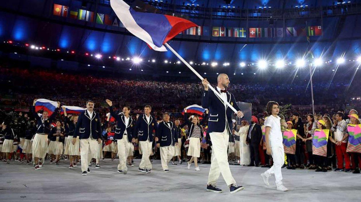 Delegación olímpica de Rusia. 