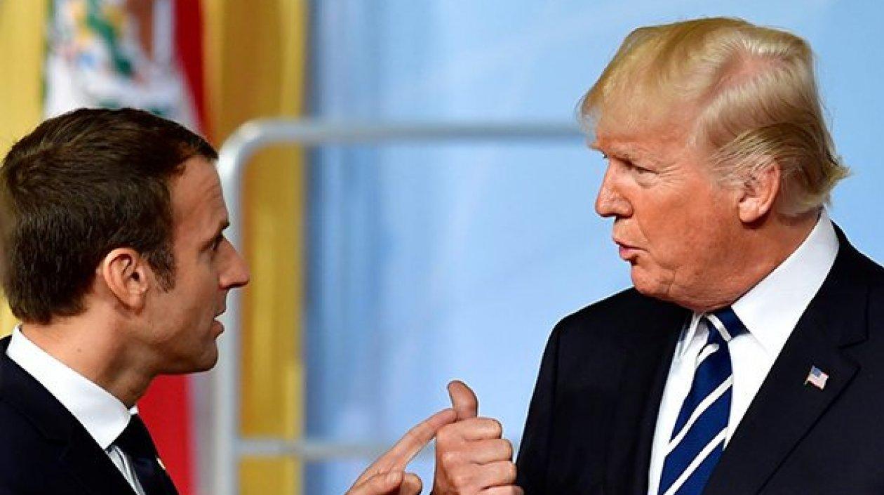 Emmanuel Macron y Donald Trump.