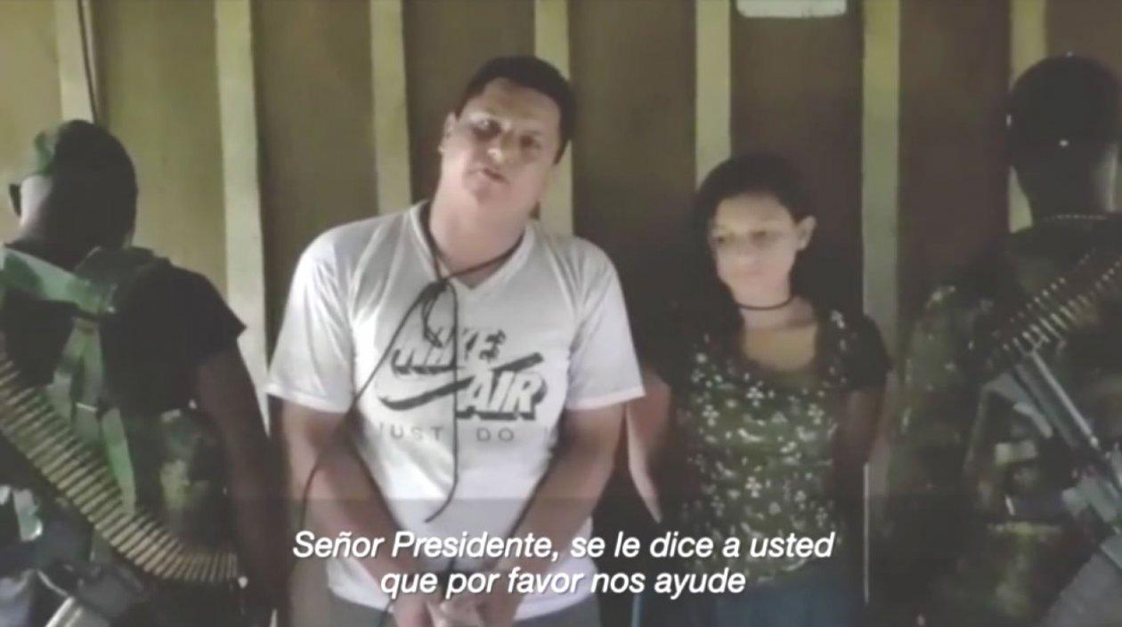 Imágenes de los dos secuestrados en Ecuador