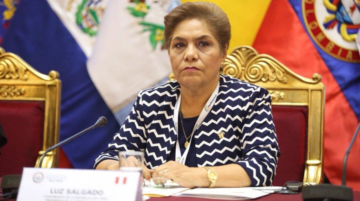 La presidenta de la Comisión de Relaciones Exteriores del Congreso, Luz Salgado.
