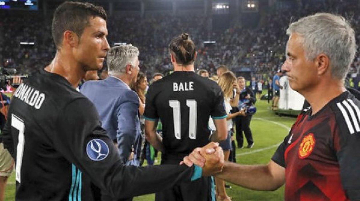 Cristiano Ronaldo y José Mourinho.