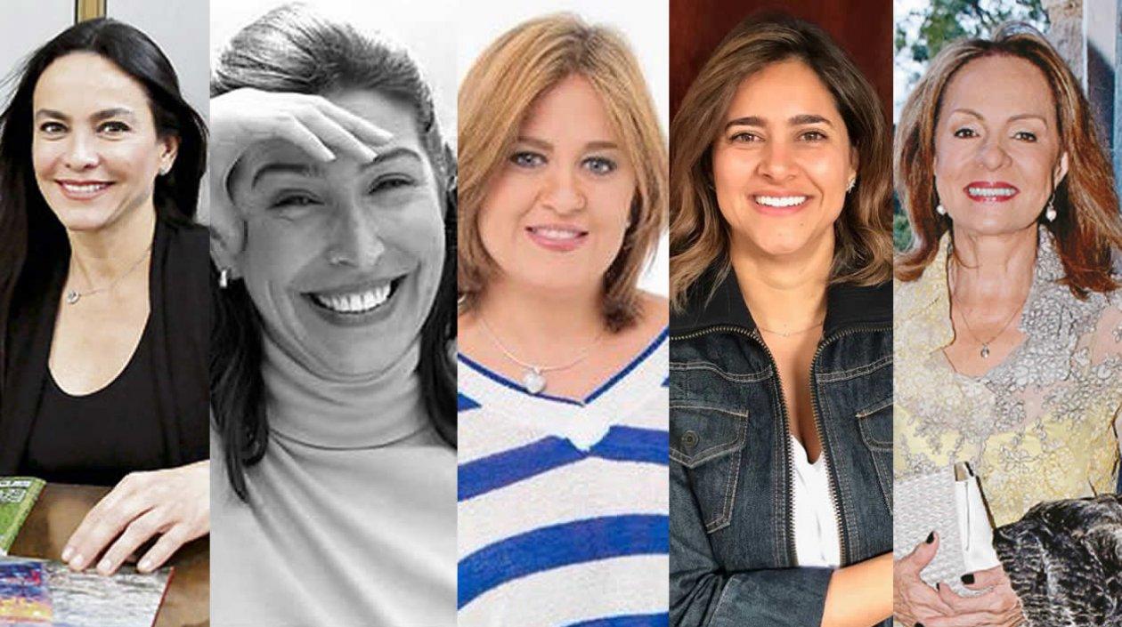 Luz María Zapata, Ana Lucrecia Ramírez, Verónica Alcocer, María Juliana Ruiz y Rosalba Restrepo.