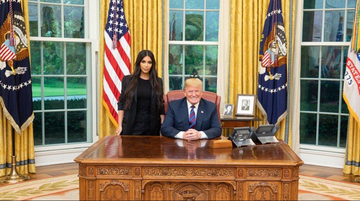 Kim Kardashian y Donald Trump.