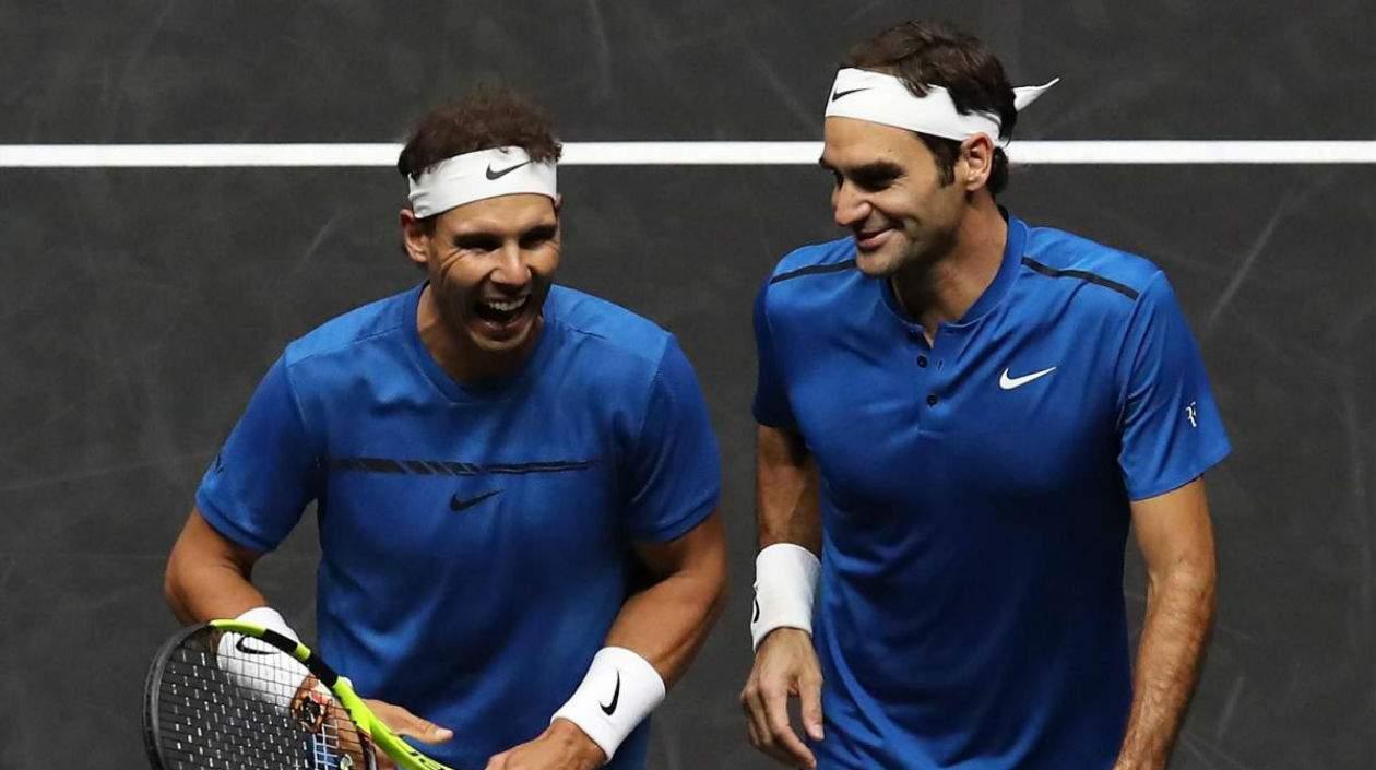 Rafael Nadal y Roger Federer. 