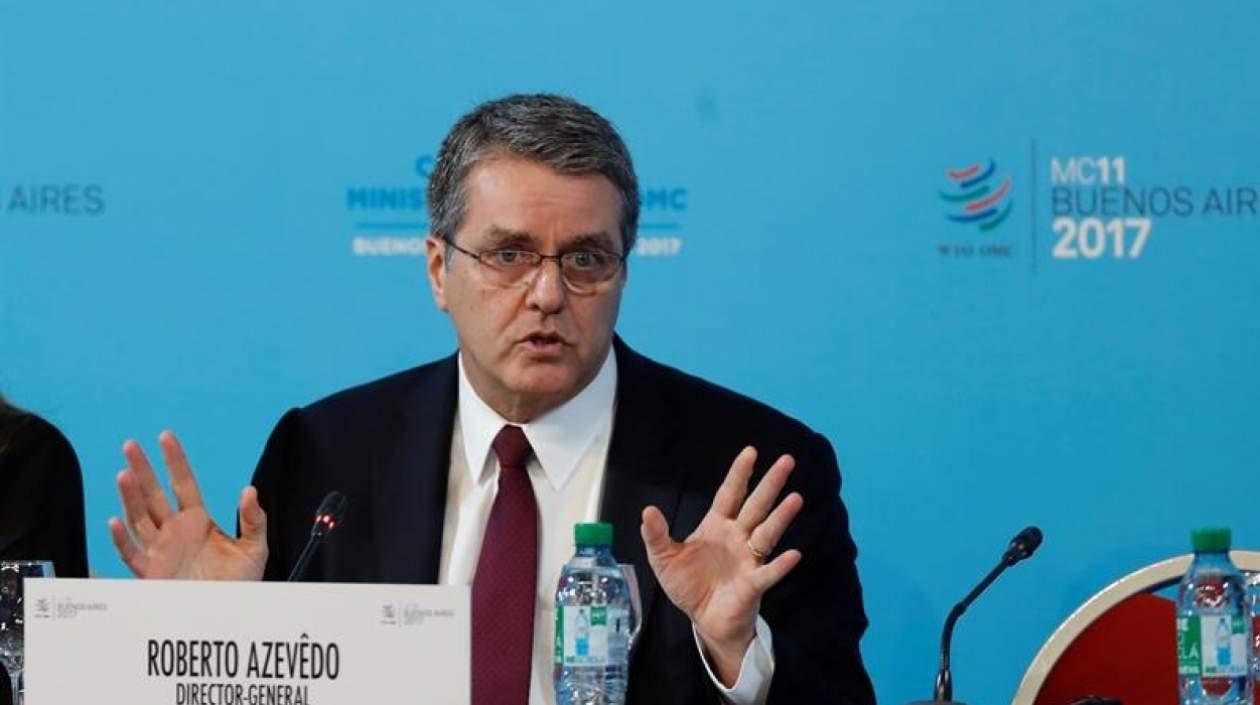El director de la Organización Mundial del Comercio (OMC), Roberto Azevedo.