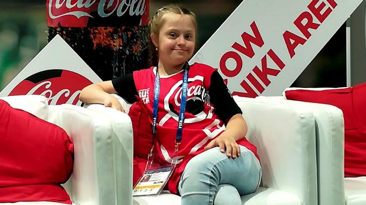 Angelina Makárova, niña con síndrome de Down.