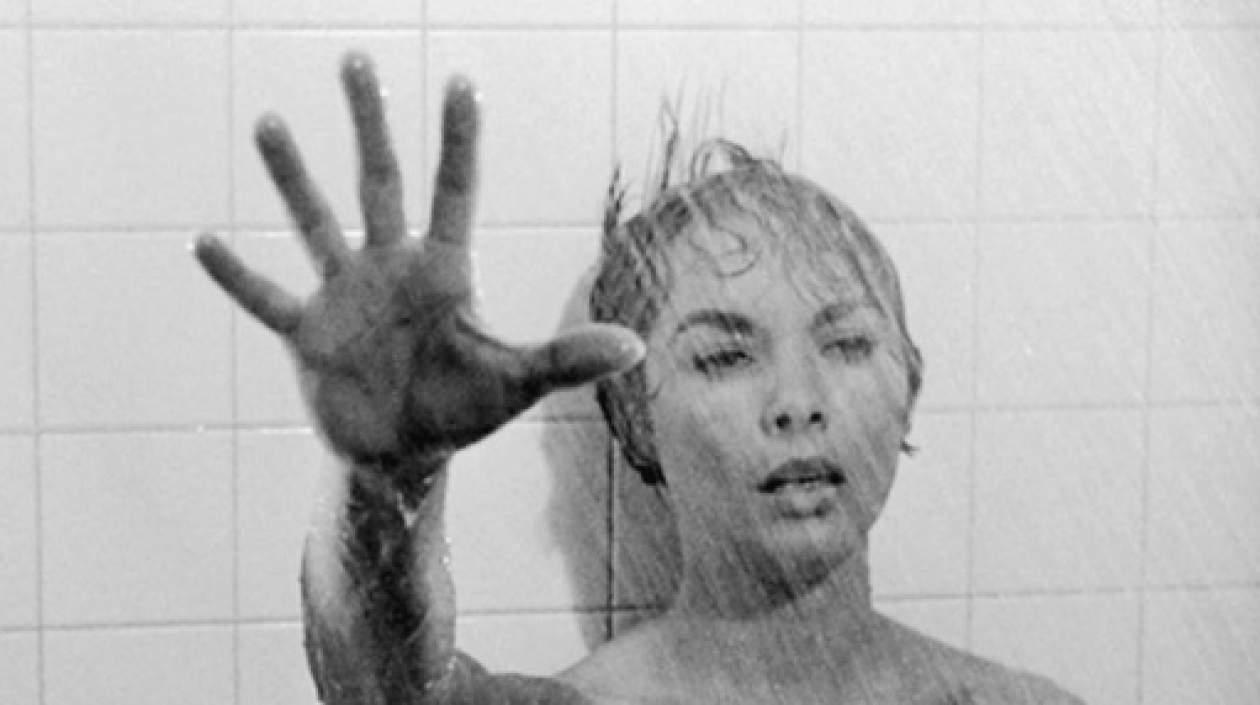 Escena en la ducha de la cinta "Psicosis" de Alfred Hitchcock.