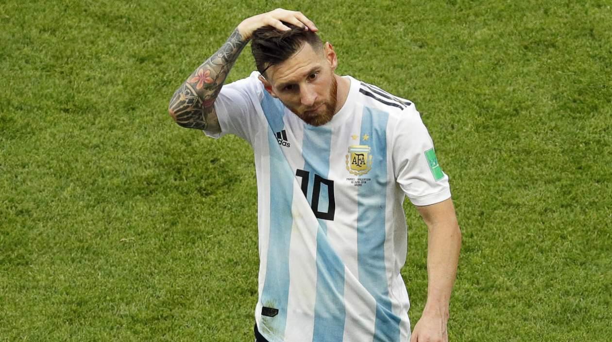 Lionel Messi, jugador de la Selección Argentina. 