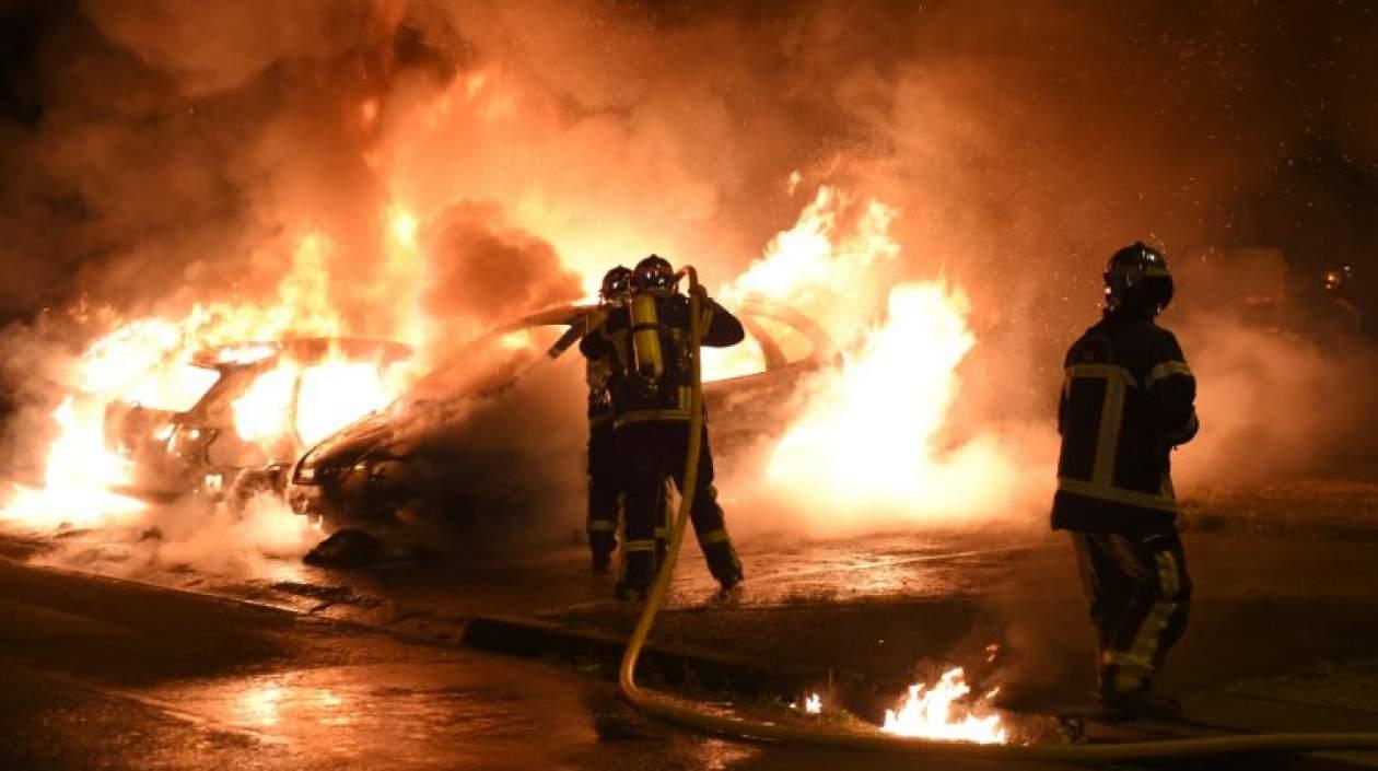 Disturbios en la ciudad francesa de Nantes.