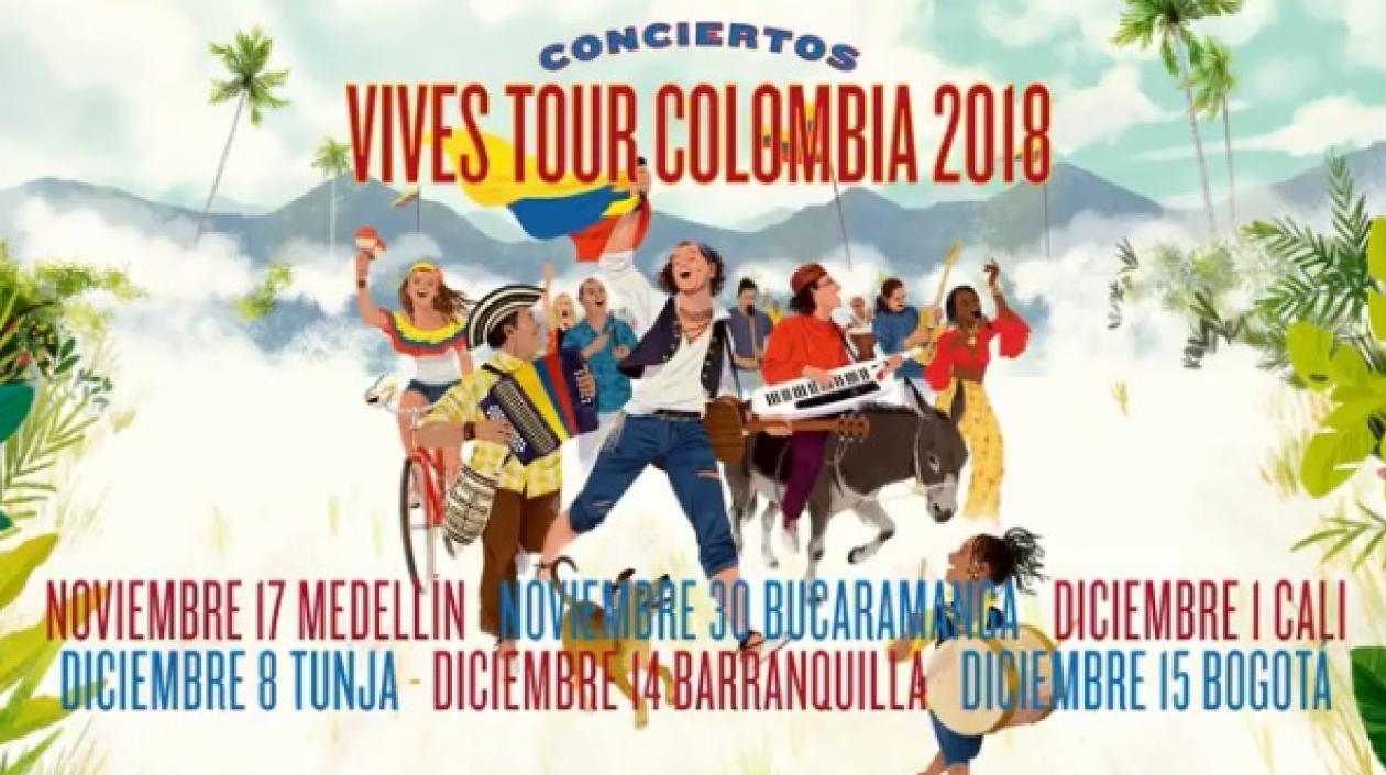 Imagen de la gira 'Vives Tour Colombia'. 