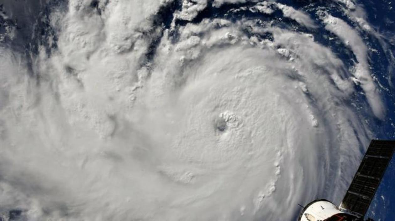 Así es visto el huracán Florence aproximándose a Carolina del Norte y Carolina del Sur.