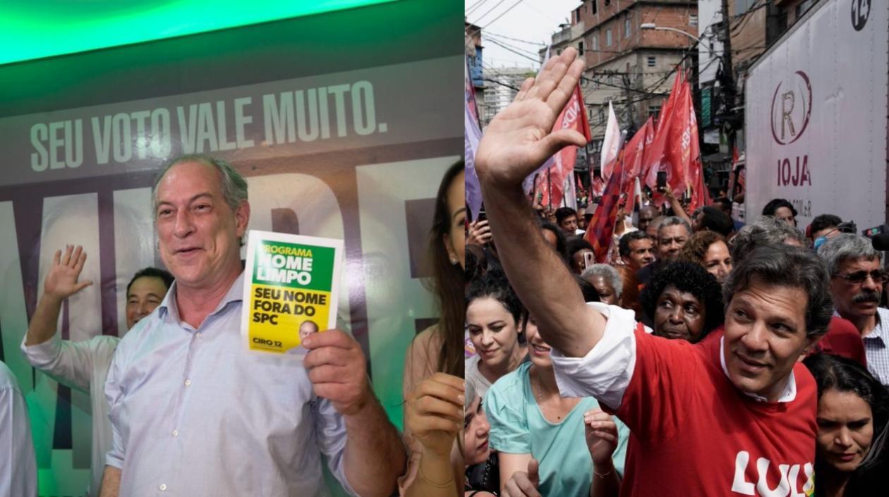 El laborista Ciro Gomes y el socialista Fernando Haddad