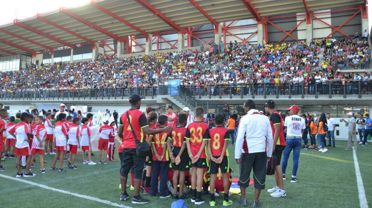 Aspecto de la inauguración del Torneo Asefal 2019. 