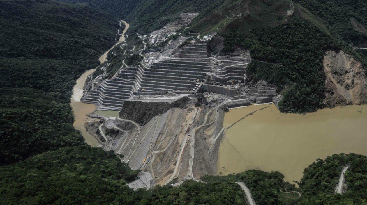 Imagen aérea de de Hidroituango.