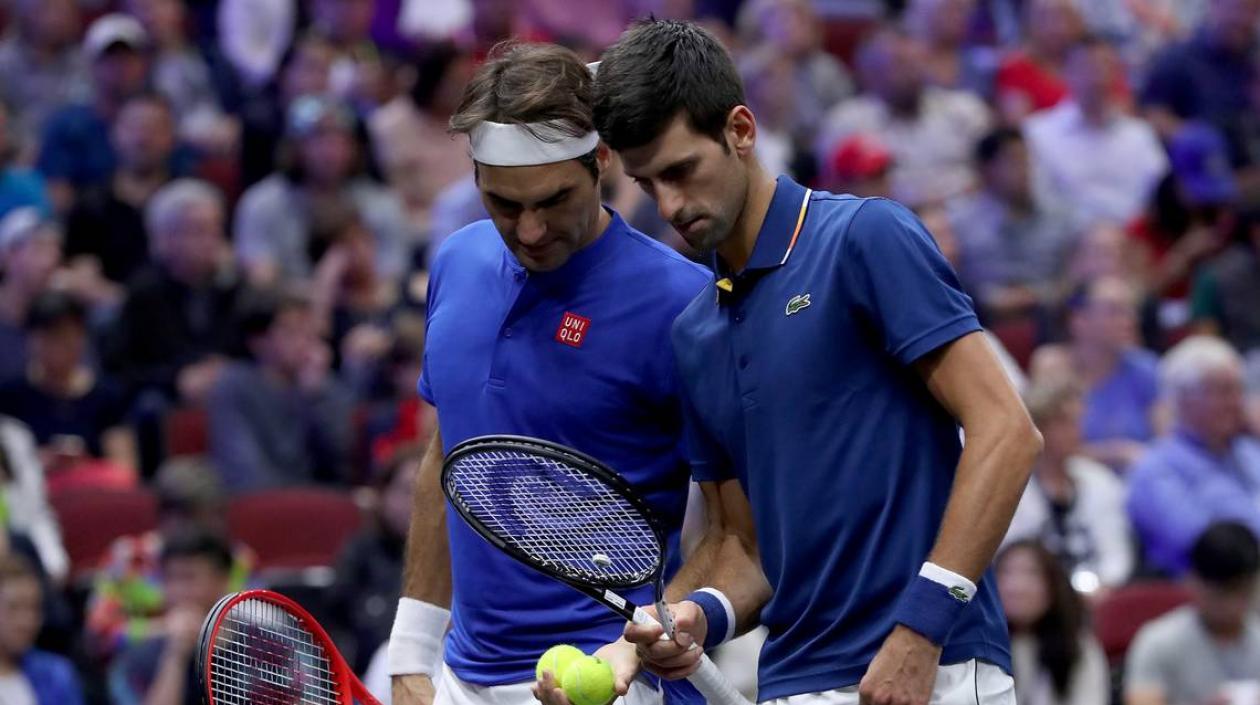 Roger Federer y Novak Djokovic, favoritos al título.  