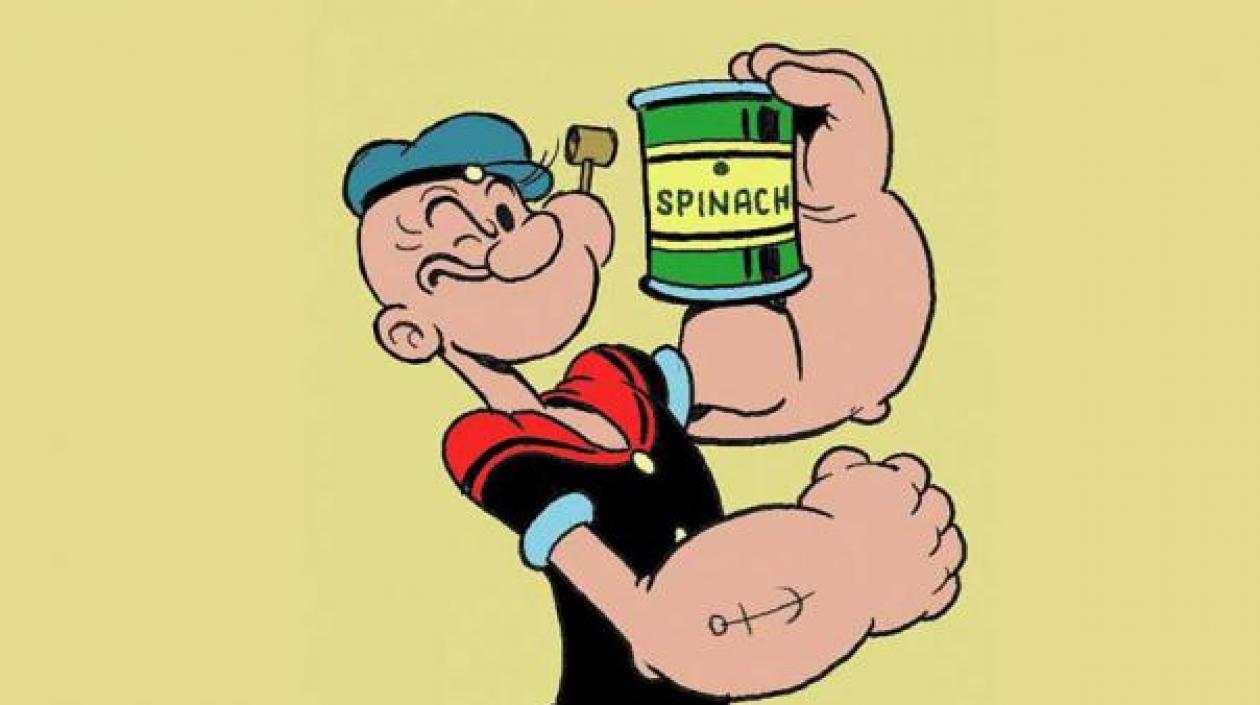 Caricatura de Popeye, el marino.
