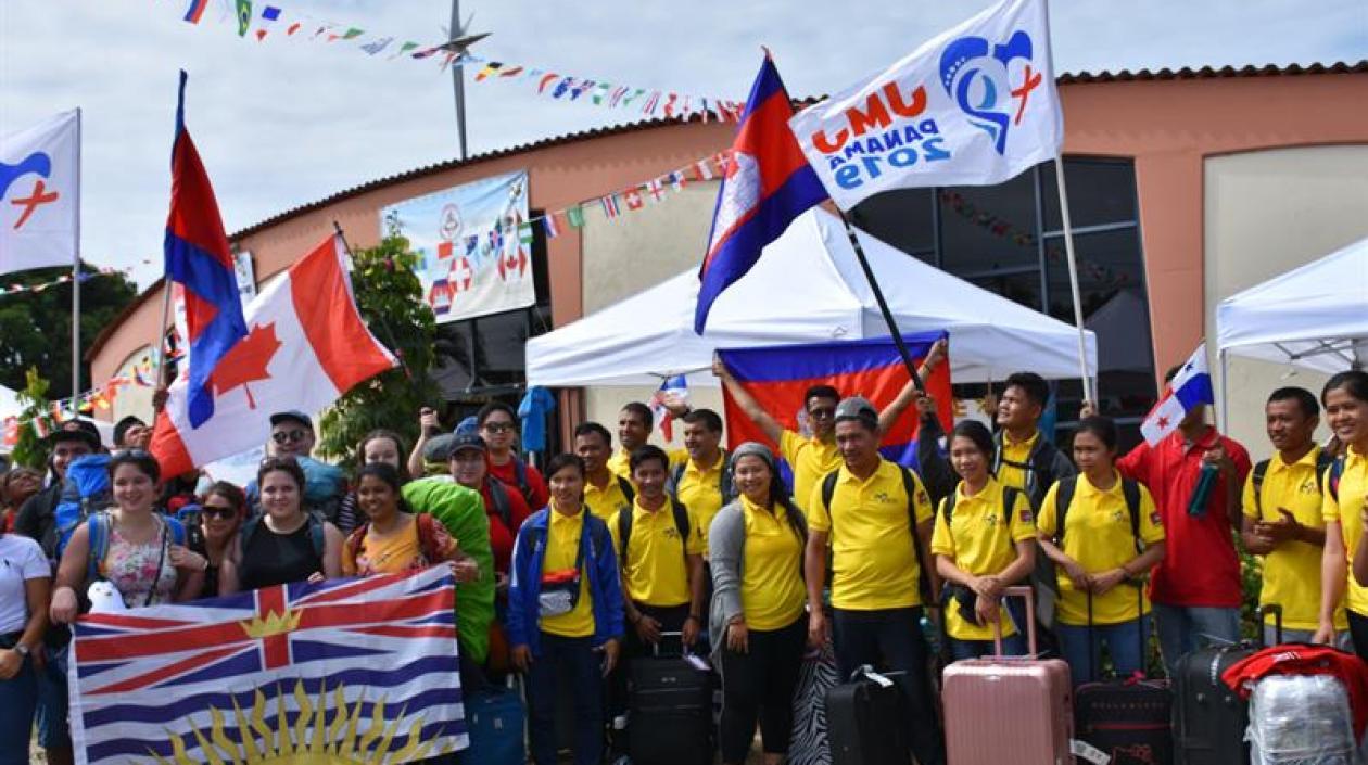 Peregrinos de Camboya y Canadá llegaron hoy a Panamá vía terrestre desde la vecina Costa Rica para participar en la Jornada Mundial de la Juventud (JMJ).