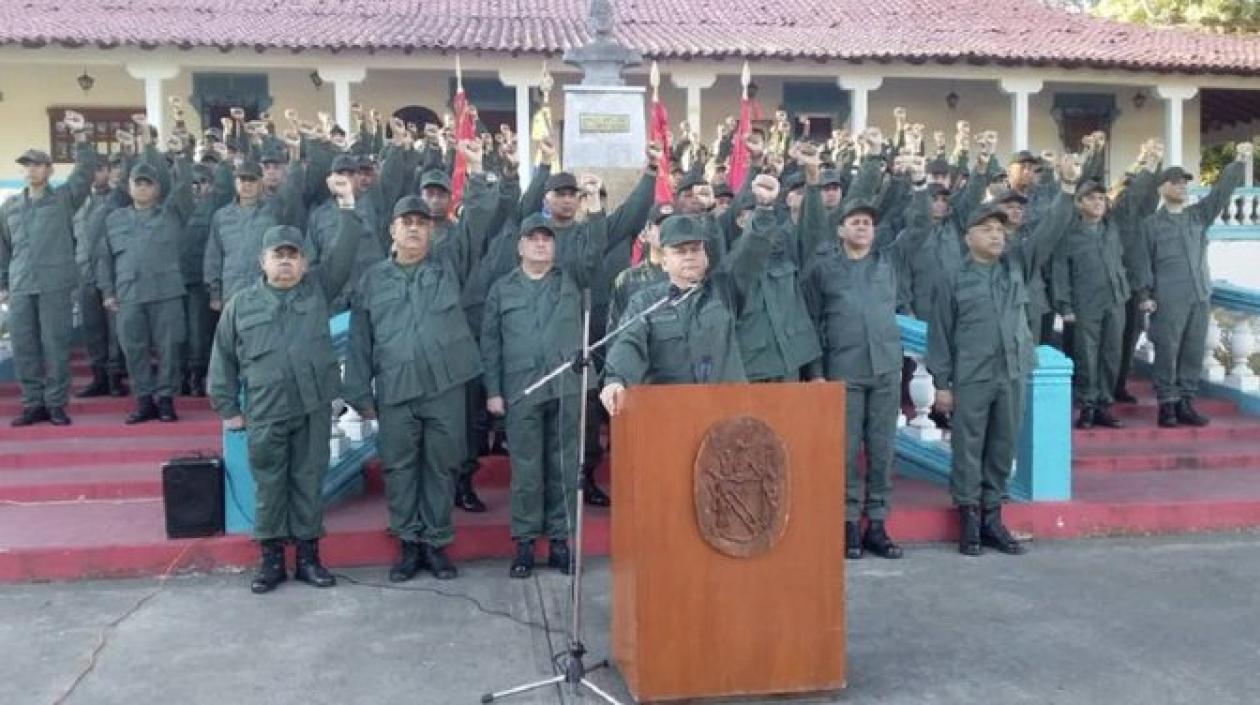 Militares expresaron su apoyo al Presidente Maduro.