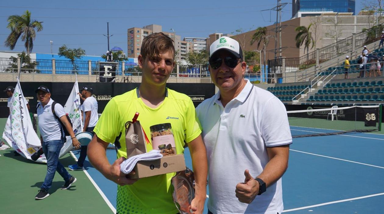 Kevin Chahoud ganó la tercera parada del Mundial Juvenil de Tenis en Barranquilla.