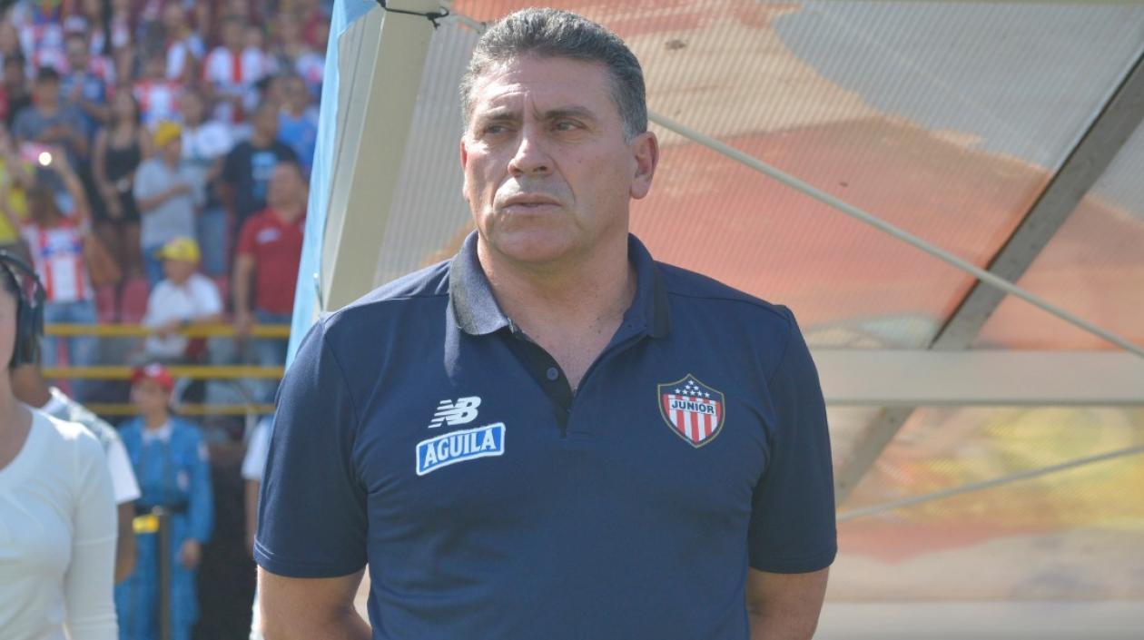 El técnico de Junior, Luis Fernando Suárez.